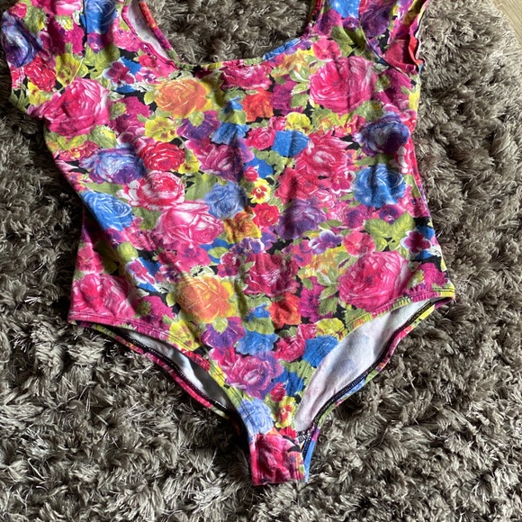 Plus floral bodysuit 2x - Picture 2 of 2